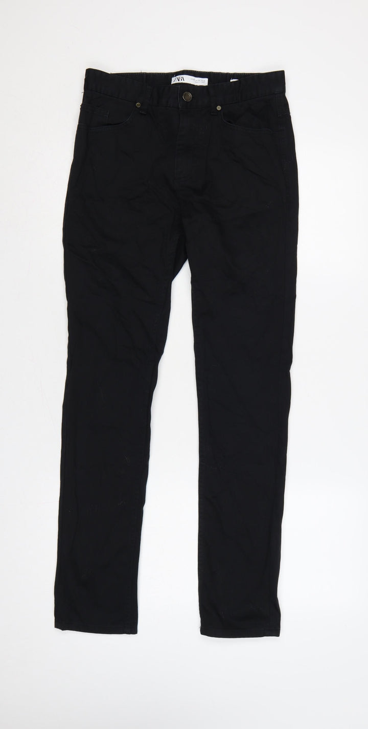 Zara Women’s Black UK 8 Slim Straight Stretch Jeans