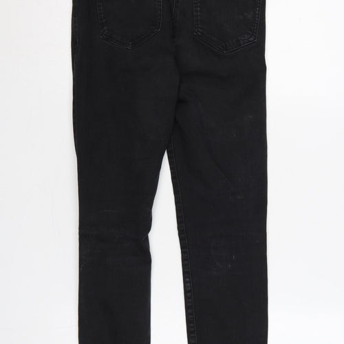 Next Women’s Black UK 8 Regular Distressed Skinny Stretch Jeans