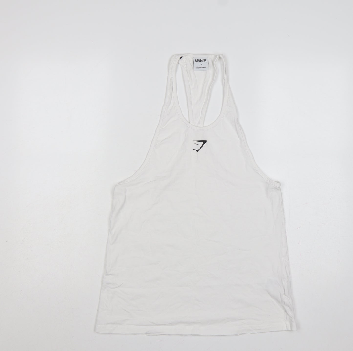 Gymshark Women White S Basic Racerback Gym Training Tank Top