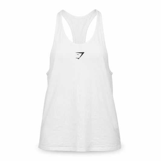 Gymshark Women White S Basic Racerback Gym Training Tank Top