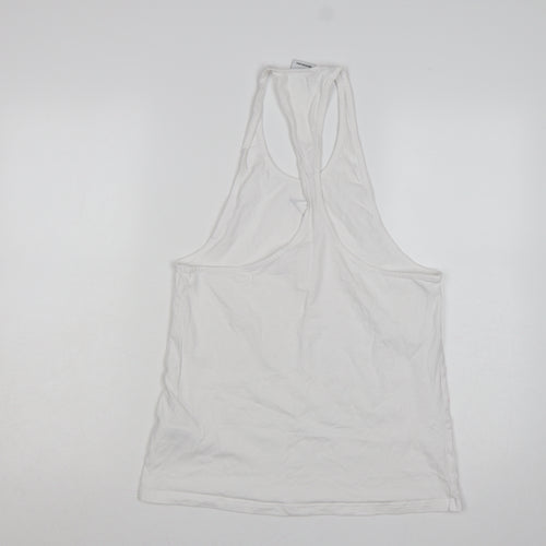 Gymshark Women White S Basic Racerback Gym Training Tank Top