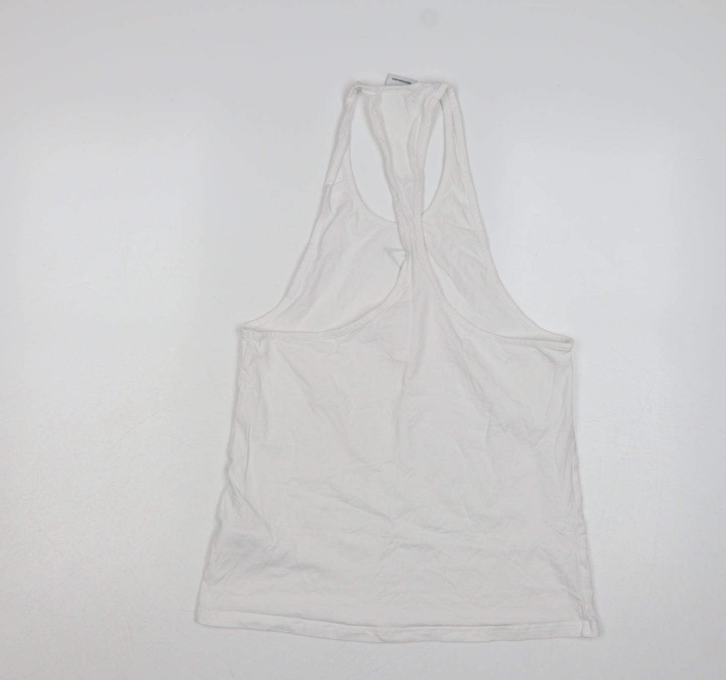 Gymshark Women White S Basic Racerback Gym Training Tank Top