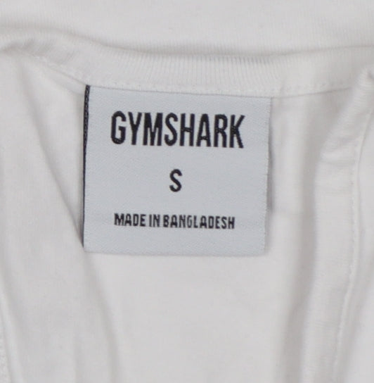 Gymshark Women White S Basic Racerback Gym Training Tank Top