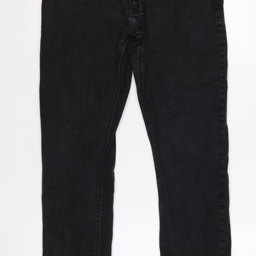 Marks & Spencer Men’s Black Slim Straight Jeans W30 L31 Stretch