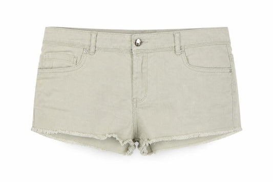 Denim Co Women’s Beige UK 14 Cut-Off Denim Shorts Raw Hem