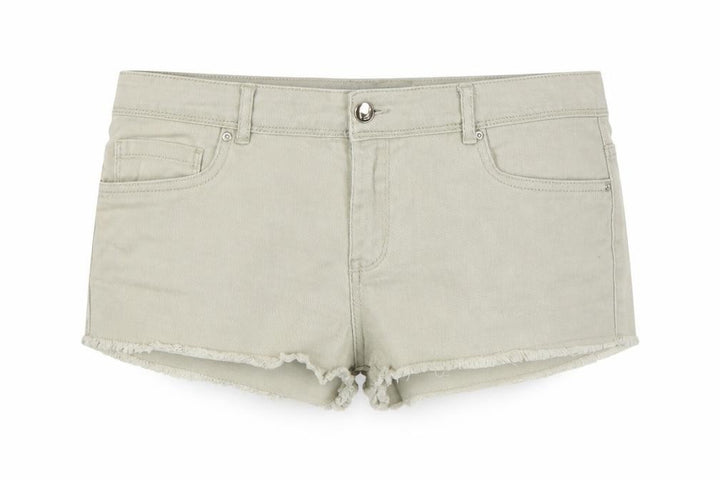 Denim Co Women’s Beige UK 14 Cut-Off Denim Shorts Raw Hem