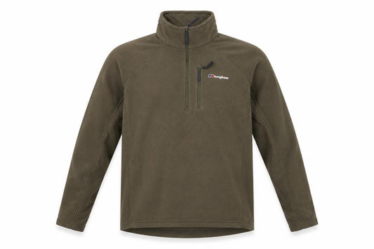 Berghaus Men’s Brown L Fleece 1/4 Zip High Neck Outdoor Sweatshirt