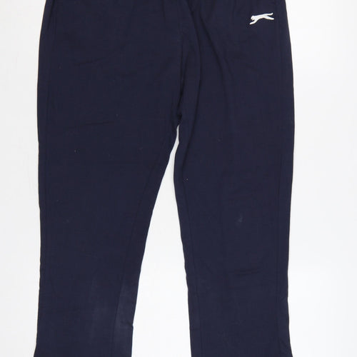 Slazenger Unisex Adults Navy M Straight Sweatpants Elastic Waist