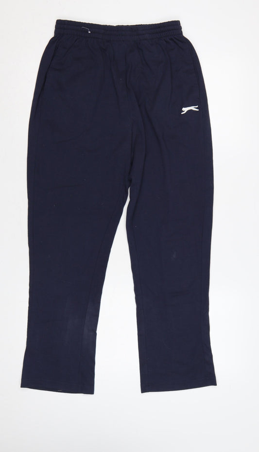 Slazenger Unisex Adults Navy M Straight Sweatpants Elastic Waist