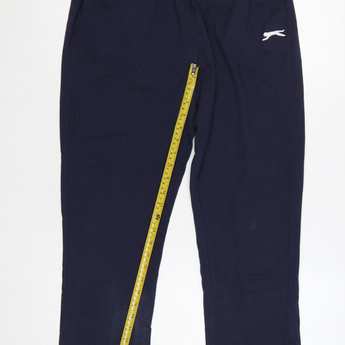Slazenger Unisex Adults Navy M Straight Sweatpants Elastic Waist