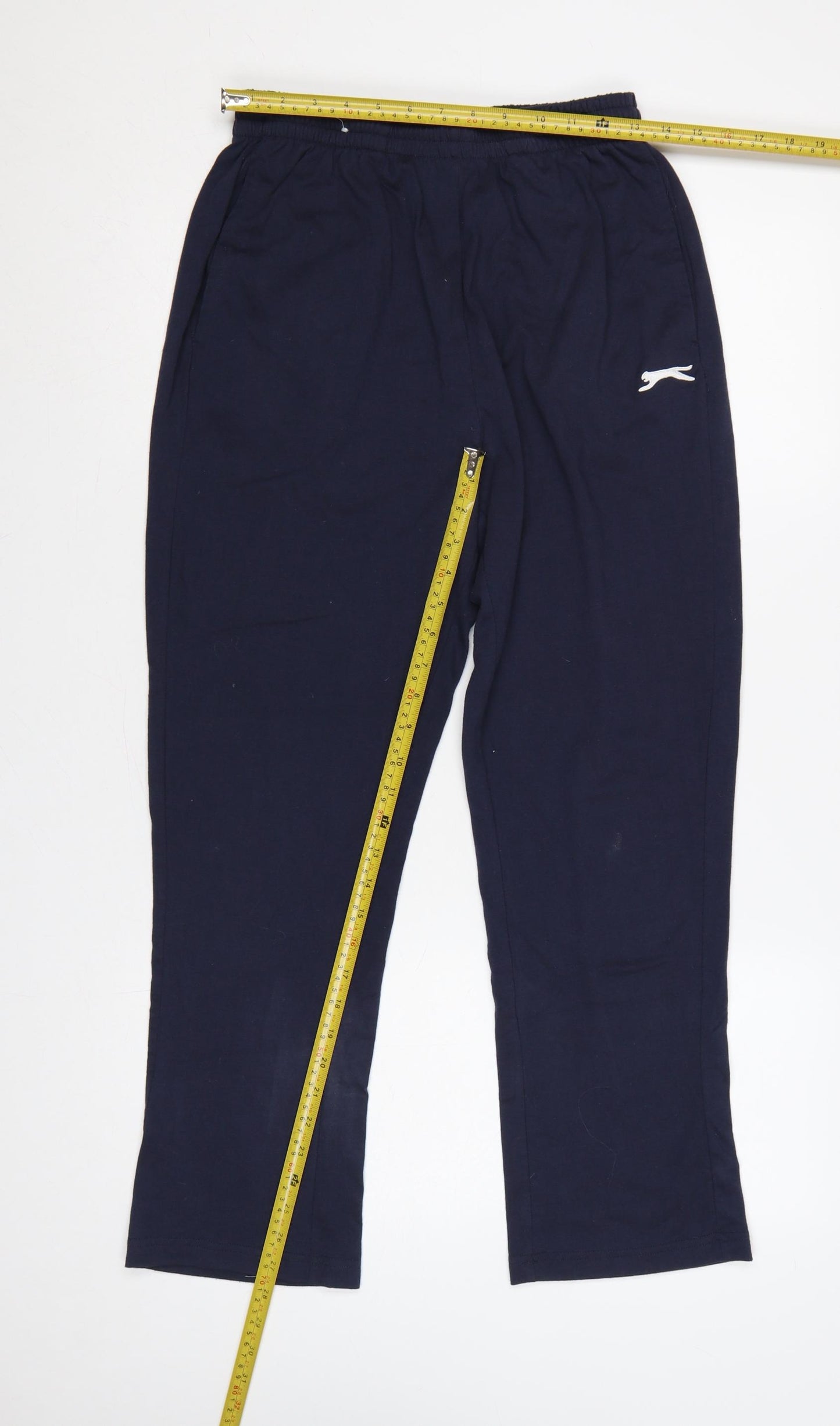 Slazenger Unisex Adults Navy M Straight Sweatpants Elastic Waist