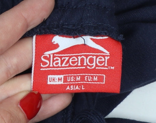 Slazenger Unisex Adults Navy M Straight Sweatpants Elastic Waist