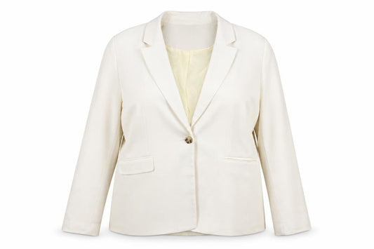 LTS Women’s Ivory Size 22 Tall Single-Breasted Tailored Blazer