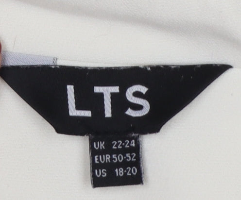 LTS Women’s Ivory Size 22 Tall Single-Breasted Tailored Blazer
