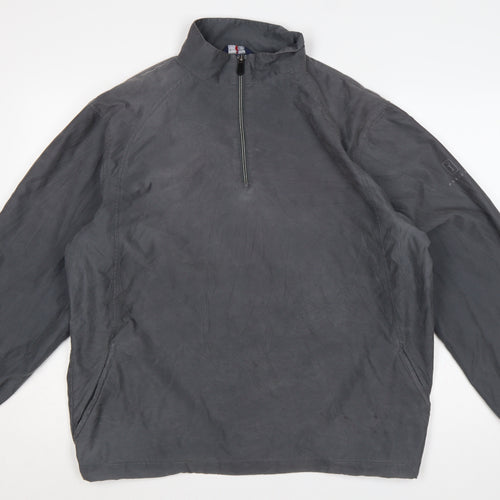 Marks & Spencer Mens Grey XL 1/4 Zip Lightweight Per Una Jacket