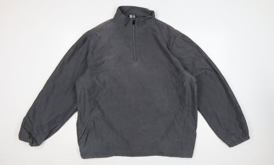 Marks & Spencer Mens Grey XL 1/4 Zip Lightweight Per Una Jacket