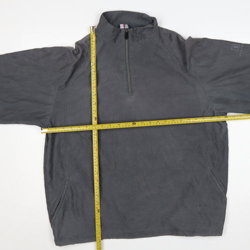 Marks & Spencer Mens Grey XL 1/4 Zip Lightweight Per Una Jacket