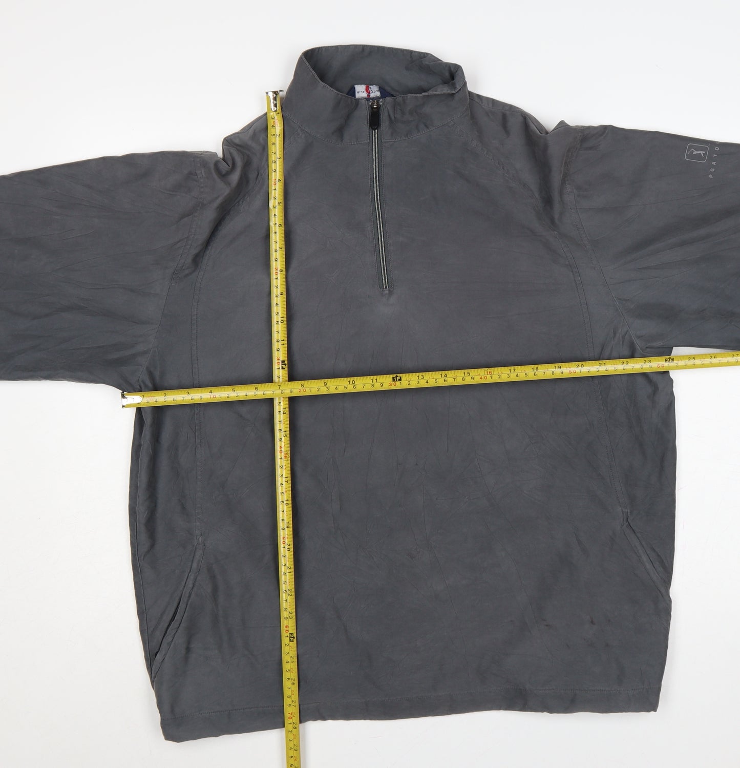 Marks & Spencer Mens Grey XL 1/4 Zip Lightweight Per Una Jacket