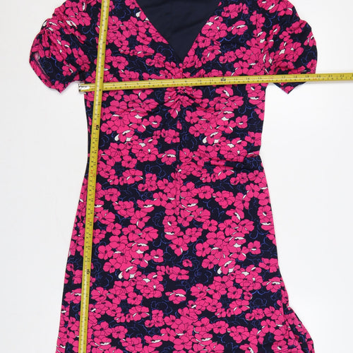 Roman Women Multicoloured Floral Fit & Flare Midi Dress Size 10