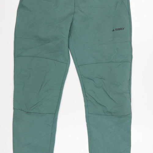 Adidas Terrex Men’s Green S Jogger Trousers Elastic Waist Outdoor