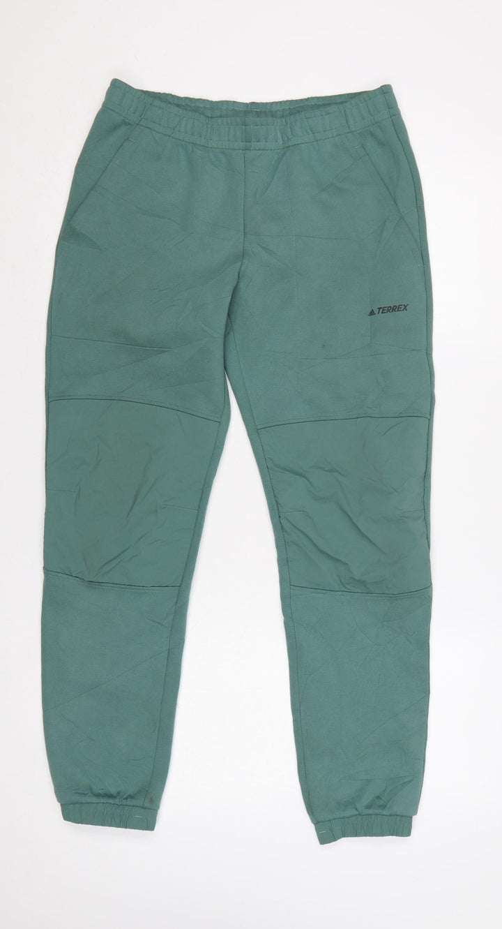 Adidas Terrex Men’s Green S Jogger Trousers Elastic Waist Outdoor