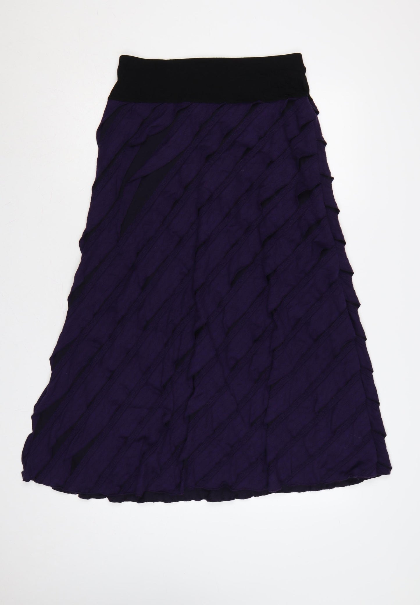 Marks & Spencer Per Una Women's Purple UK 10 A-Line Long Skirt