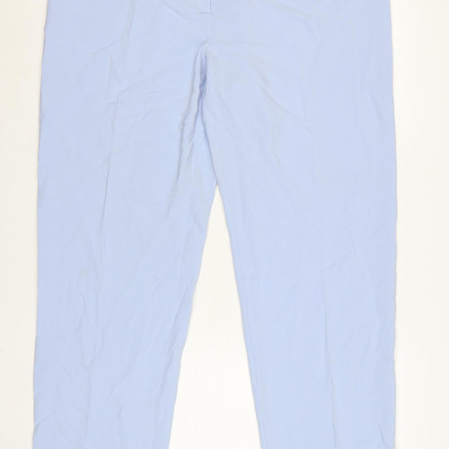 Basler Women Blue UK 20 Straight Leg Tailored Dress Trousers