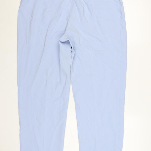 Basler Women Blue UK 20 Straight Leg Tailored Dress Trousers