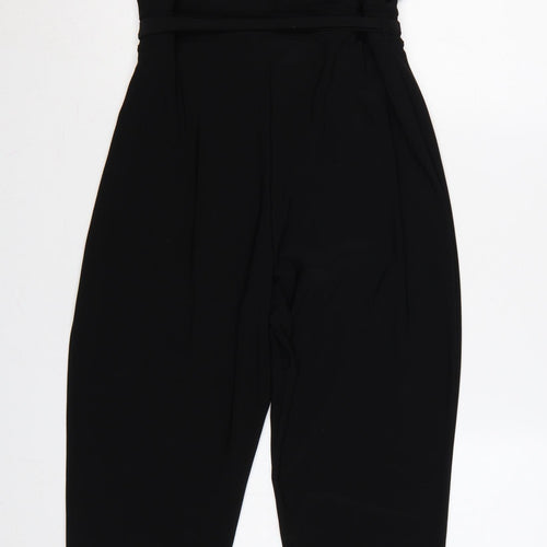 Dorothy Perkins Women Black UK 14 Rhinestone Belted Jumpsuit