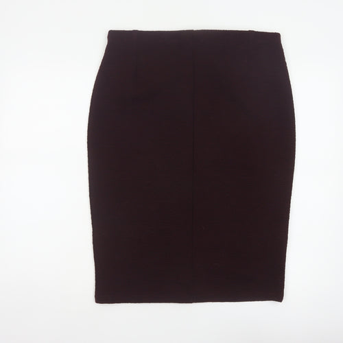 Principles Women Brown Size 14 Stretch Pencil Knee Length Skirt
