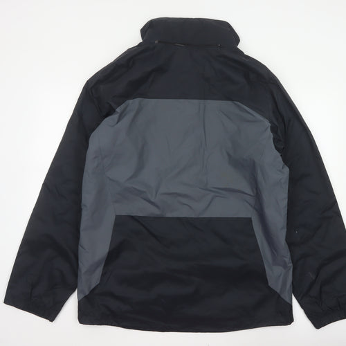 Columbia Men’s Black Grey M Interchange 3-in-1 Hooded Ski Jacket