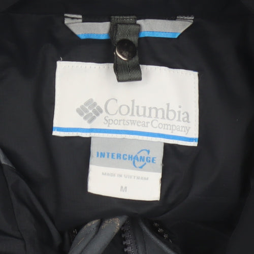 Columbia Men’s Black Grey M Interchange 3-in-1 Hooded Ski Jacket