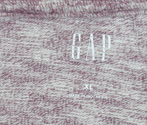 Gap Men's Red XL Long Sleeve Henley Pocket Cotton Blend Top