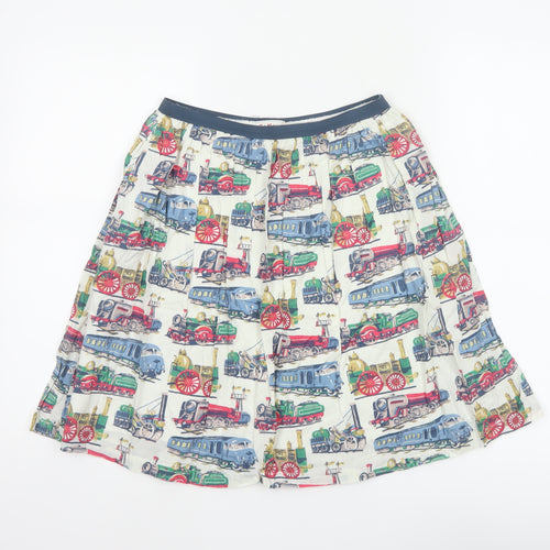 Cath Kidston Women Multicoloured XS Train Print Flare Skirt