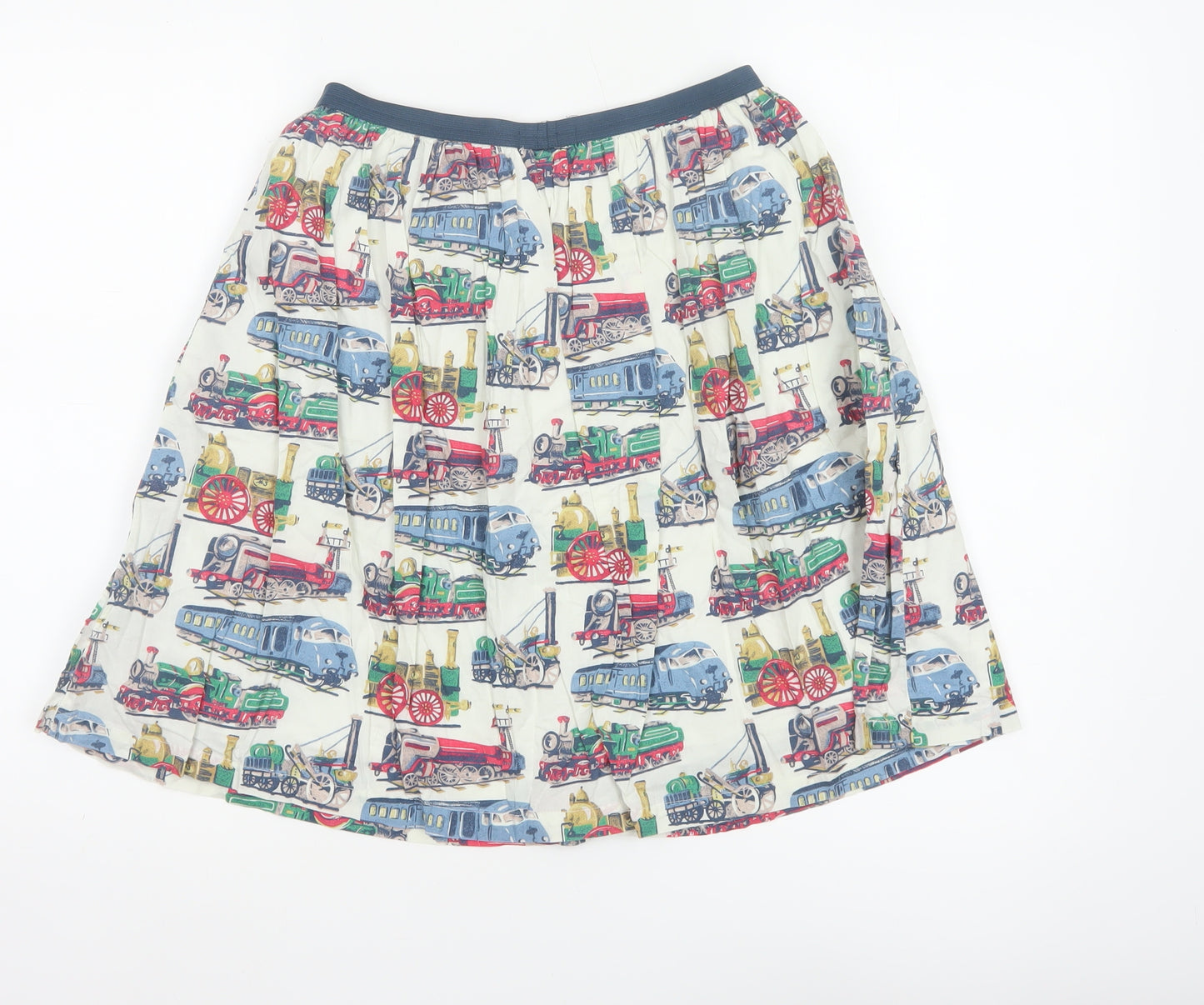 Cath Kidston Women Multicoloured XS Train Print Flare Skirt
