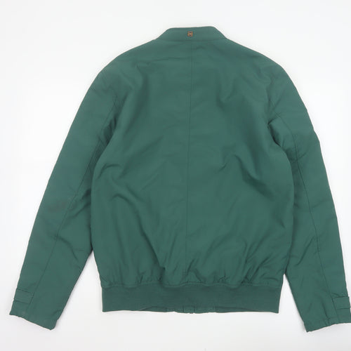 Tailored Originals Men's Green L Bomber Jacket Full Zip Lined