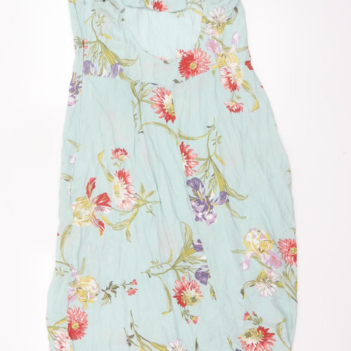 Warehouse Women Green Floral Maxi Off Shoulder Dress Size 16