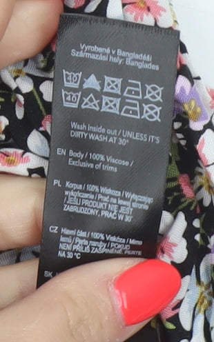 F&F Women’s Multicoloured Floral Midi Fit & Flare Dress UK 18