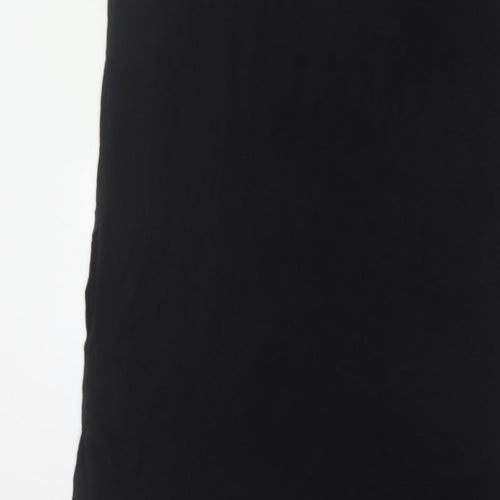 CCS Women Black Size S Long Shift Dress Half Sleeve