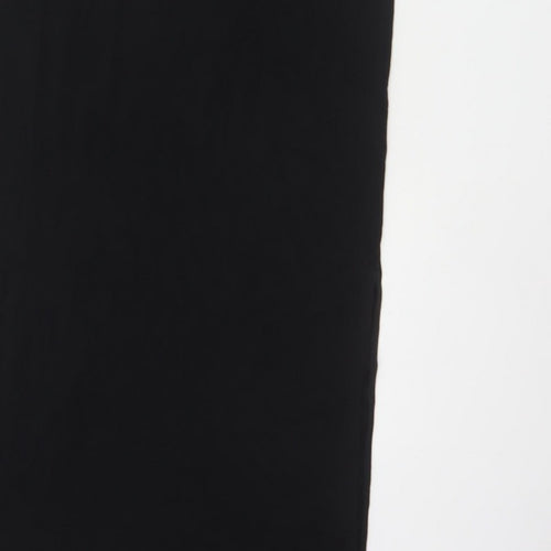 CCS Women Black Size S Long Shift Dress Half Sleeve