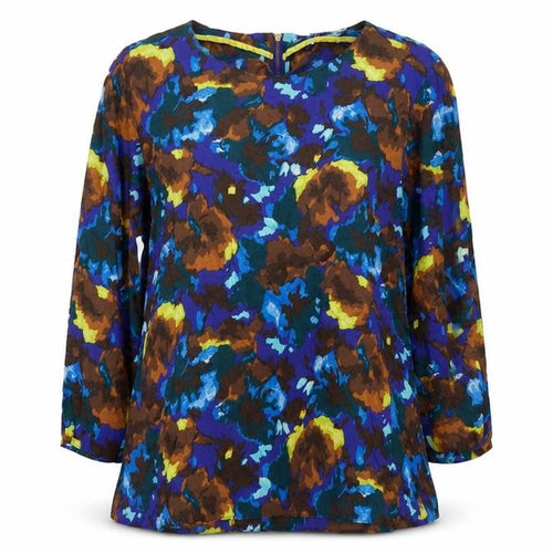 Boden Women Multicoloured UK 8 Floral Silk Blend Tunic Blouse