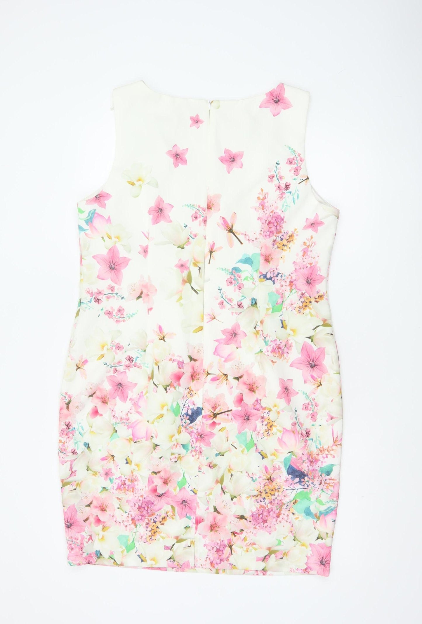 Wallis Women’s Multicoloured Floral Sheath Dress UK 14 Sleeveless