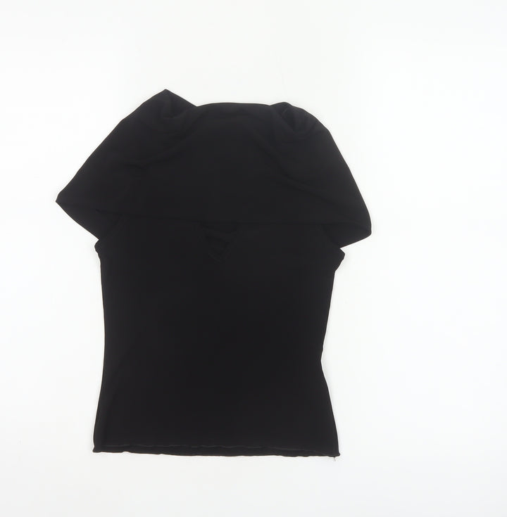 Urban Outfitters Women’s Black XS Kimono Sleeve V-Neck Stretch Blouse