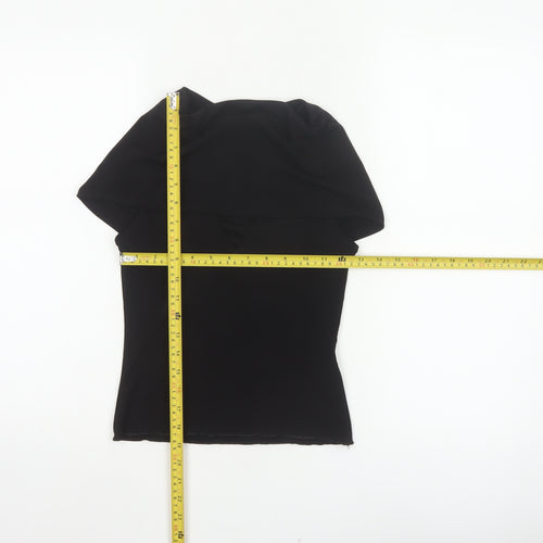 Urban Outfitters Women’s Black XS Kimono Sleeve V-Neck Stretch Blouse