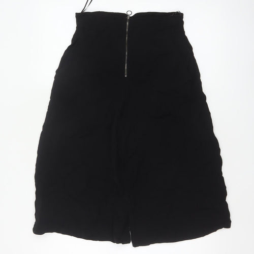 Whistles Women Black UK 10 High Rise Viscose Culotte Shorts