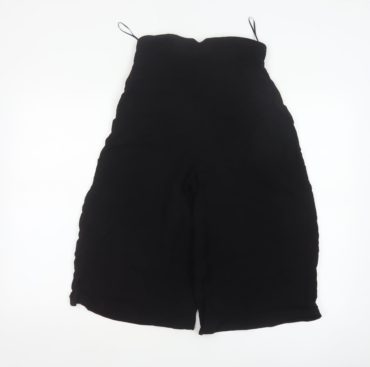 Whistles Women Black UK 10 High Rise Viscose Culotte Shorts