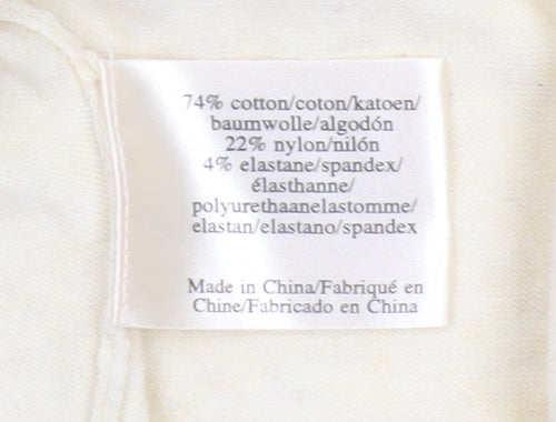 Laura Ashley Women Ivory UK 12 Cropped Button Cardigan Puff Sleeves