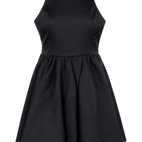 Zara Women Black XS Fit & Flare Hi-Low Strappy Party Dress