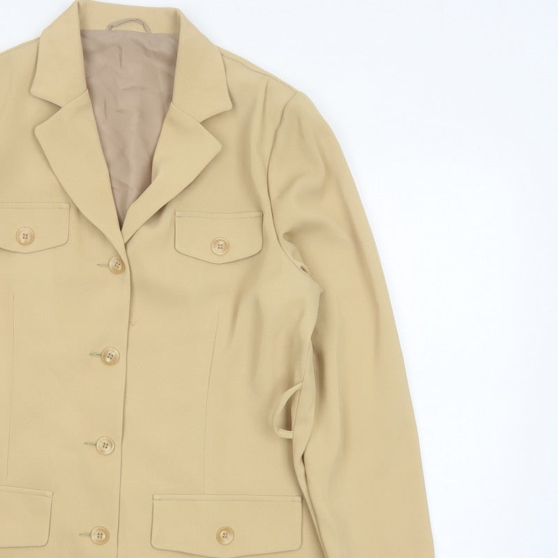 Additional view of Mackays Women’s Beige UK 14 Longline Tailored Blazer Jacket