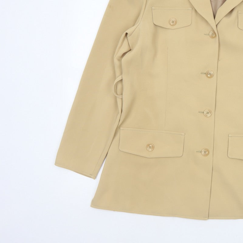 Additional view of Mackays Women’s Beige UK 14 Longline Tailored Blazer Jacket